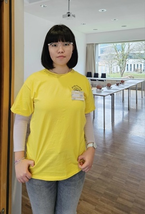 Raeeun Kim bei der Deutschen Neurowissenschaften-Olympiade 2026